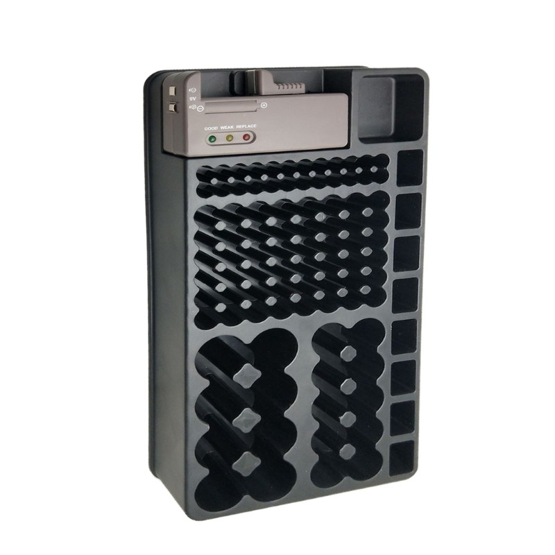98 Compartment Battery Storage Case Container Organiser for Home and Office Use
