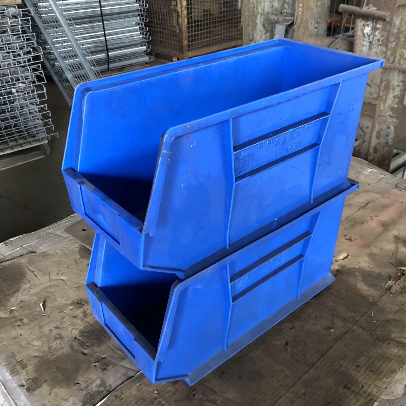 Used Plastic Storage Tote Boxes – Front Access – Stackable