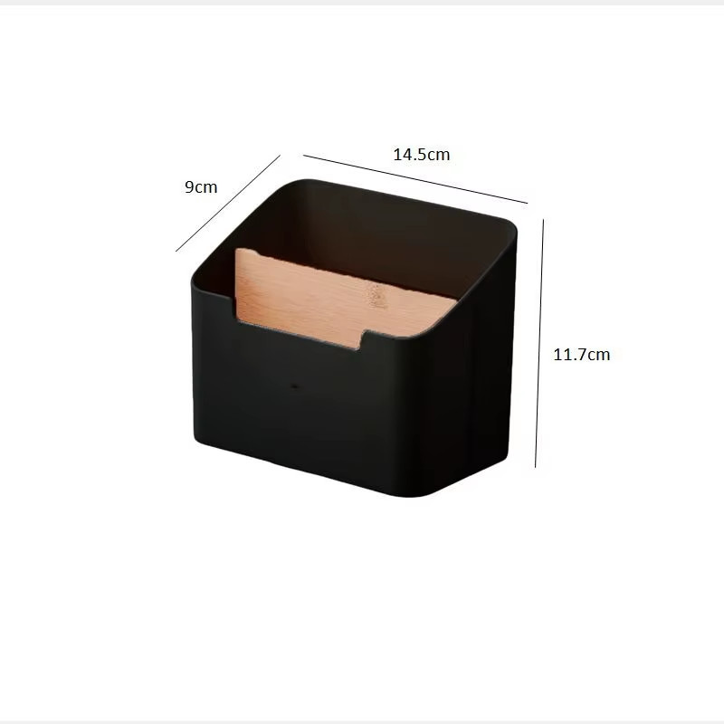 Plastic Desktop Storage Box for Remote Controls Tissues Cosmetics Office Supplie