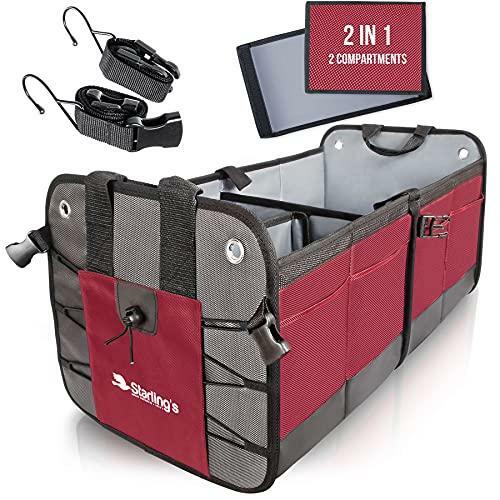 Starling&rsquo;s Car Trunk Organizer – Durable Storage SUV Cargo Organizer Adjustable,