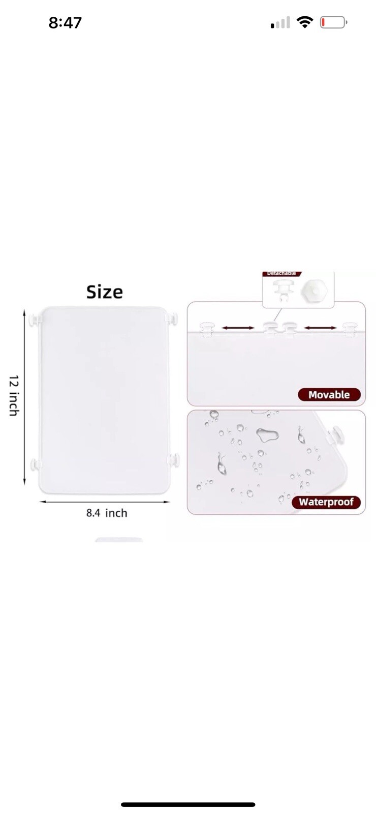 2pcs Divider Tray For Bogg Bag Accessories For Bogg Bags White