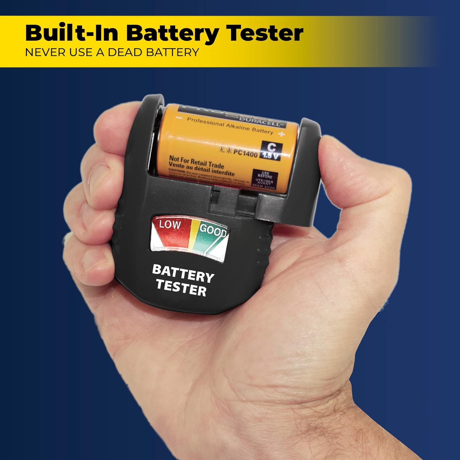 Battery Daddy Smart – Battery Organizer Storage Case with Tester,Stores & Protec