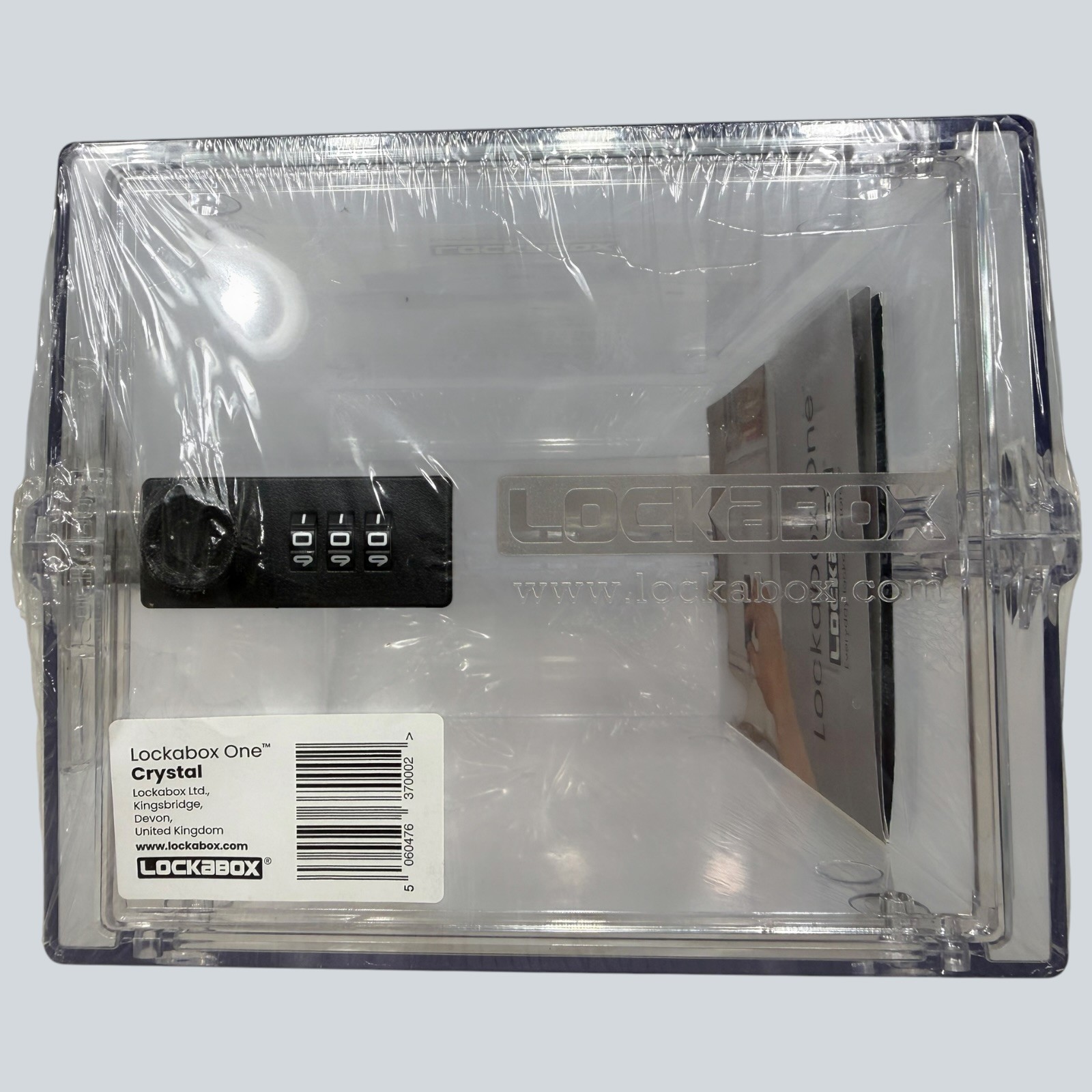 Lockabox One™ Crystal Lockable Storage 11.25×7.75×6.5 in BRAND NEW