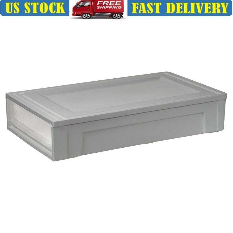 Stackable Under Bed Storage Containers Plastic Storage Drawers Home Organization
