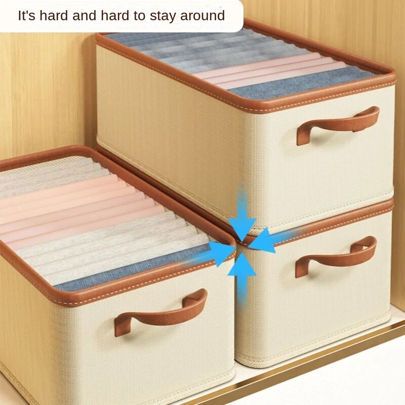 Foldable Household Clothing Fabric Storage Box Wardrobe Organization Storage Box