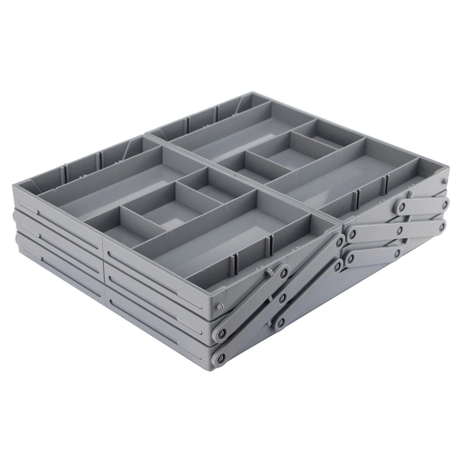 ABS Plastic Adjustable Dividers Drawer Organizer Large Capacity Foldable