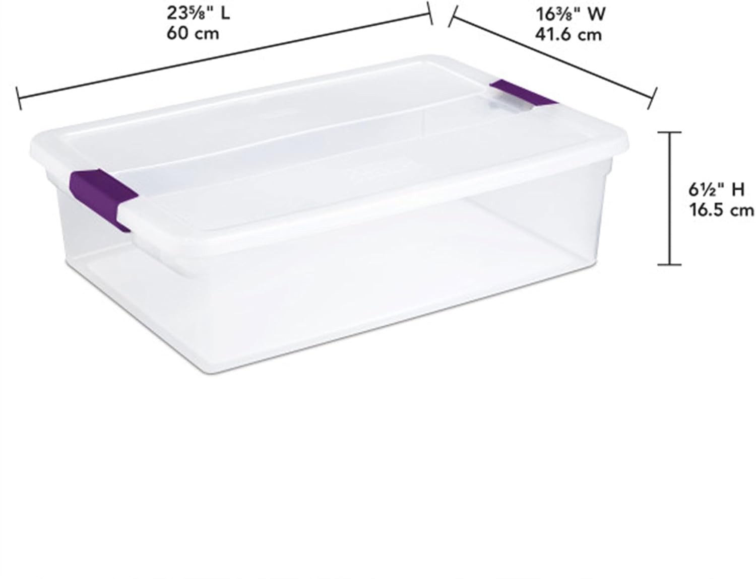 12-Pack 32 Quart ClearView Latch Box Stackable Organizer Bins with Latching