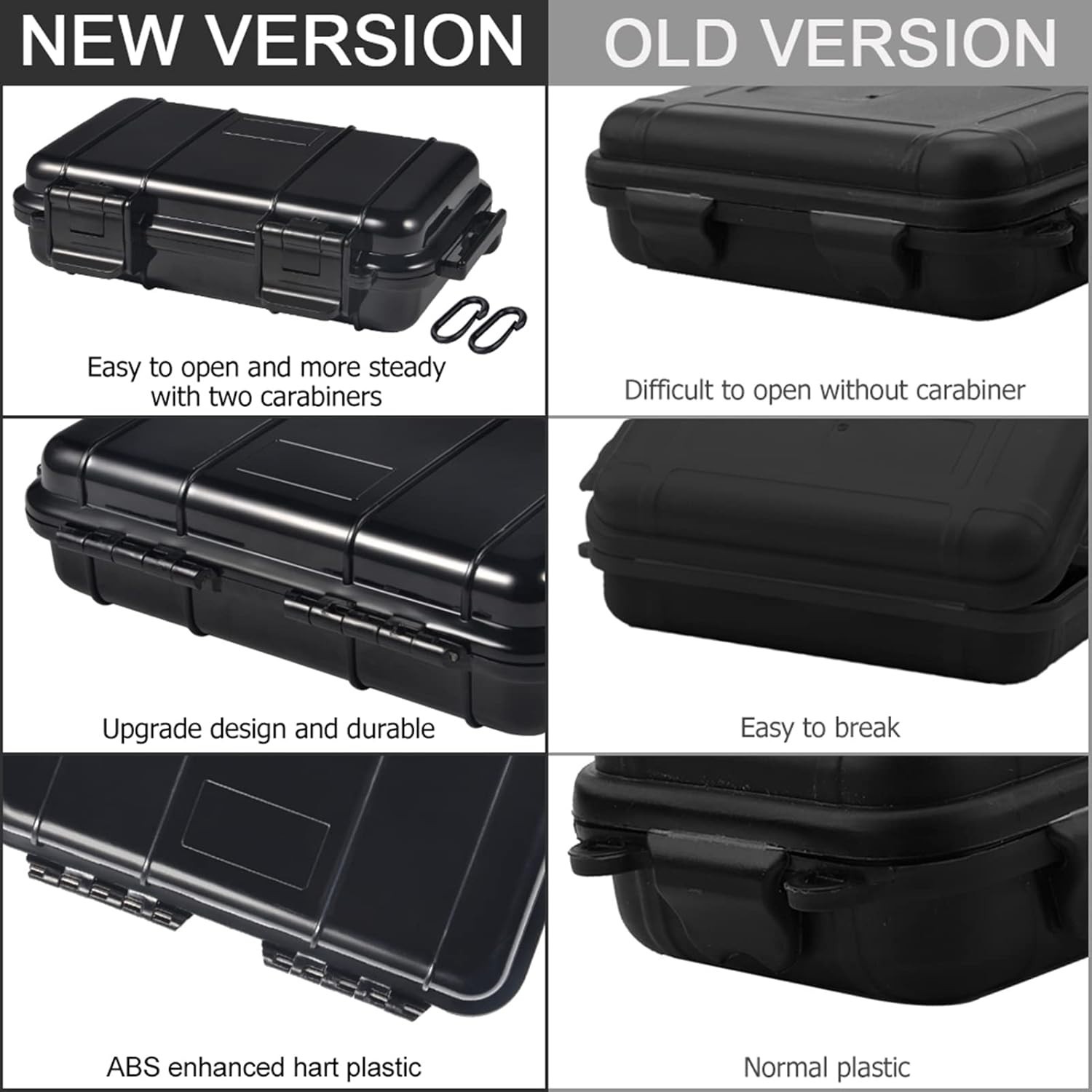 Dry Storage Box, Shockproof Waterproof Box Storage Case Waterproof Plastic Bo…