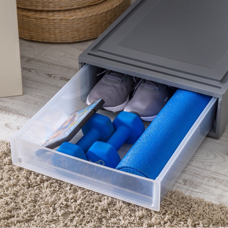 Stackable Under Bed Storage Containers Plastic Storage Drawers Home Organization