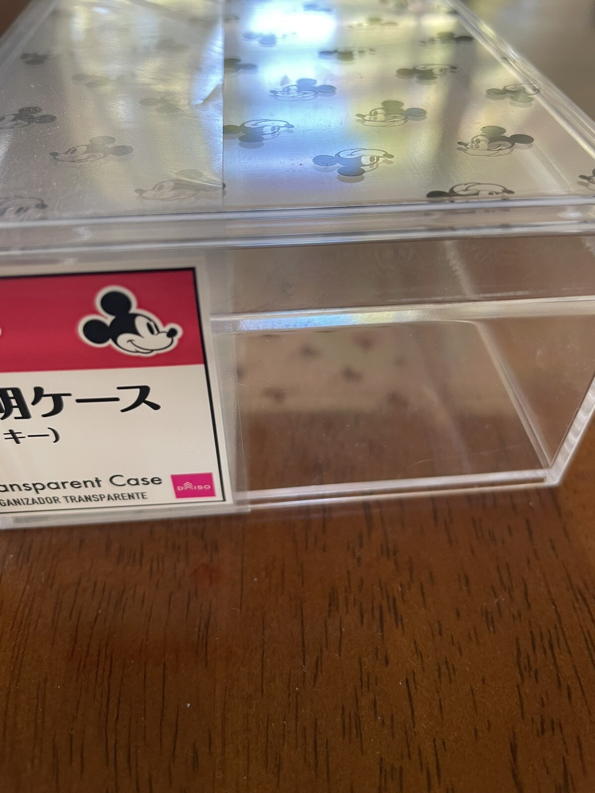 Daiso Mickey Mouse Transparent Cases, Organizer Set of 3