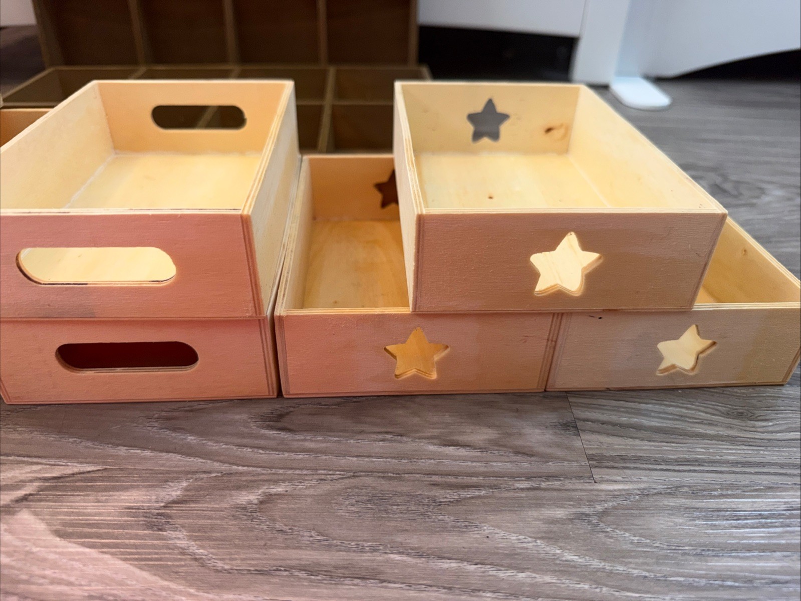 Wooden Organizer/Storage Boxes, 10 Count (for jewelry, stationary, etc)