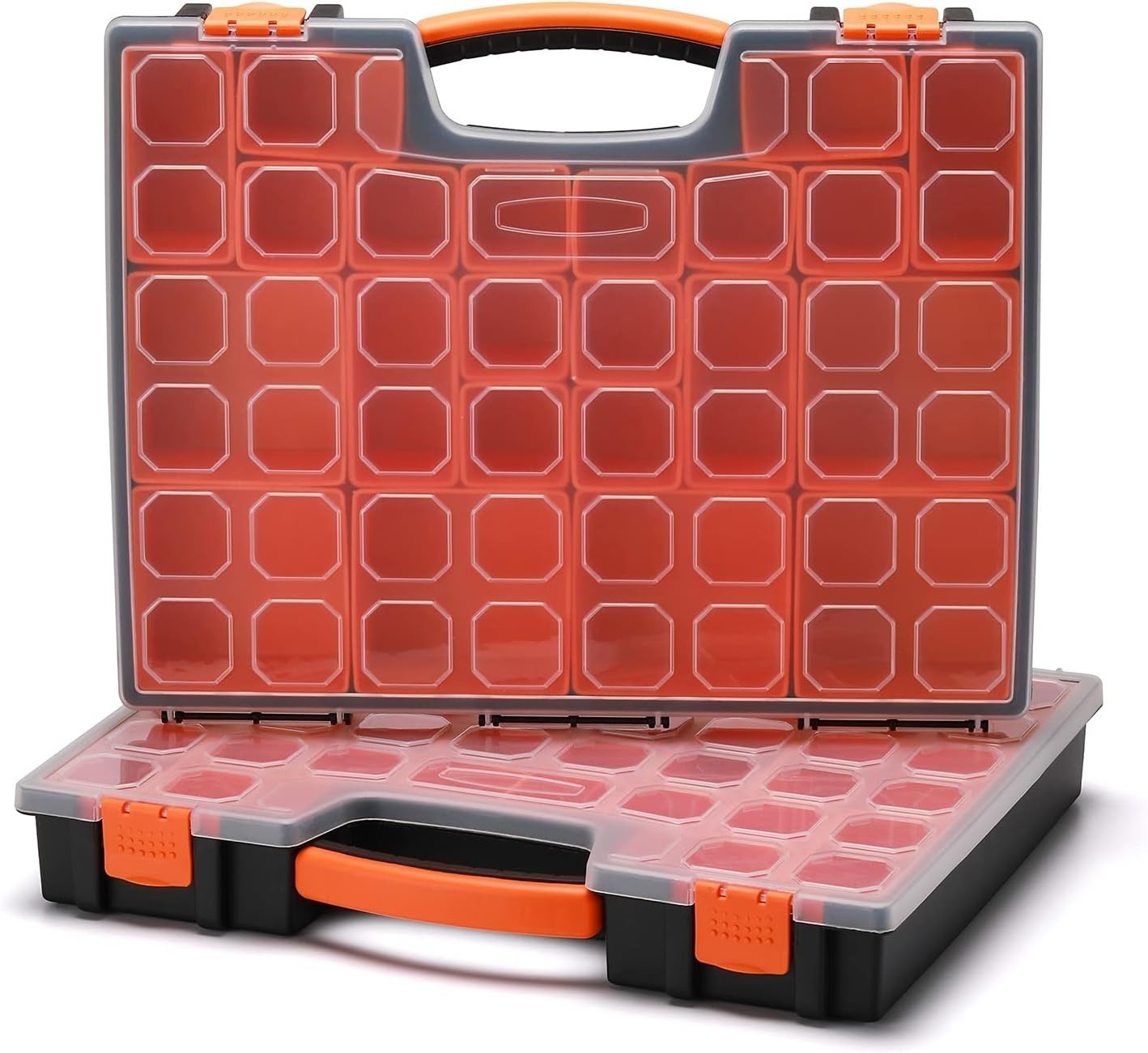 Multi-Purpose Red Tool Organizer Box Set – 44 Compartments for Crafts & Hobbies