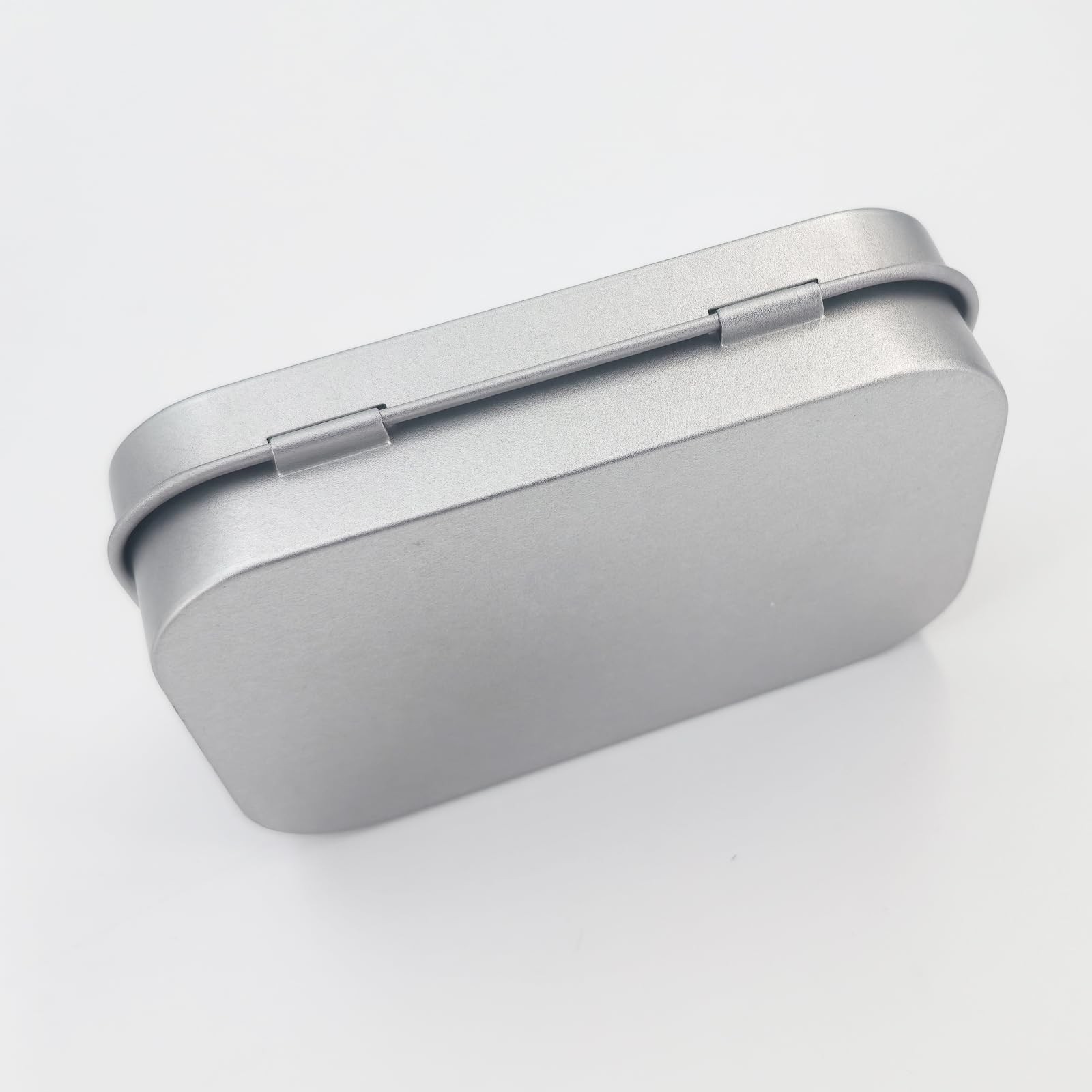 20 PCS Rectangular Metal Empty Hinged Tins Mini Box 3.75×2.45×0.8