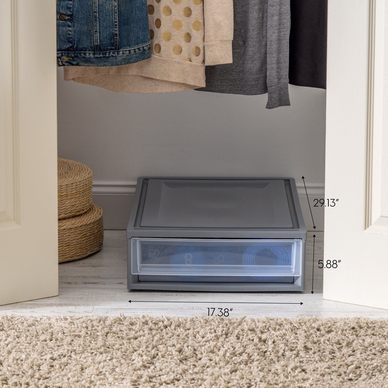 Stackable Under Bed Storage Containers Plastic Storage Drawers Home Organization