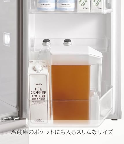 Yamazaki – tower Handled Slim Cold water pitcher 2L White H27.5cm (1816)