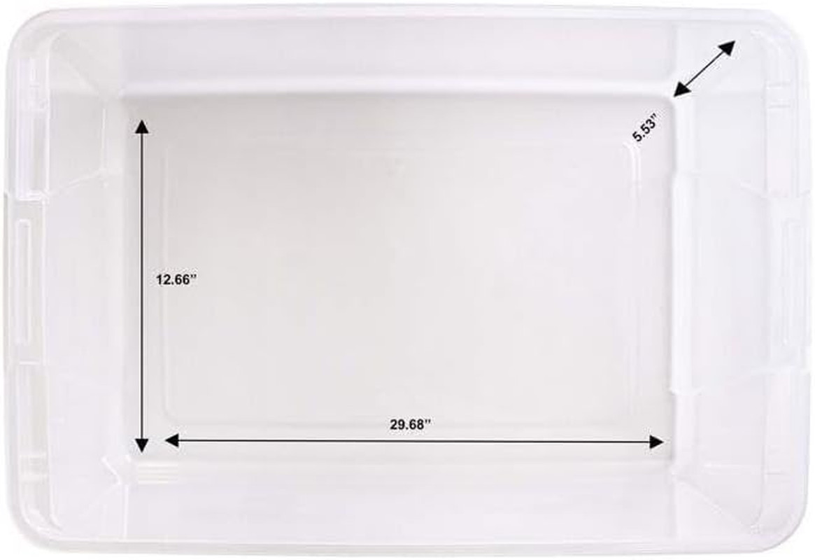 Clear Under Bed Storage Tote – 41Qt Space Saver Container