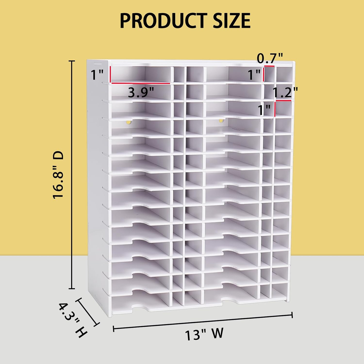 Pad Combo Storage Rack, 28 Grids for Standard Size Stamp Pads, 28 Grid for Marke
