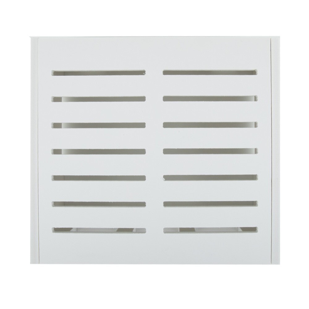White Wifi Router Rack Box Shelf Storage Wall Mounted Wireless Bracket Cable