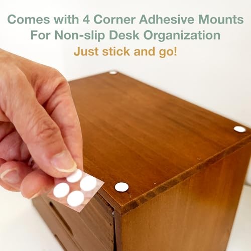 Stackable Modular 16 Drawer Desktop Storage Organizer Wood