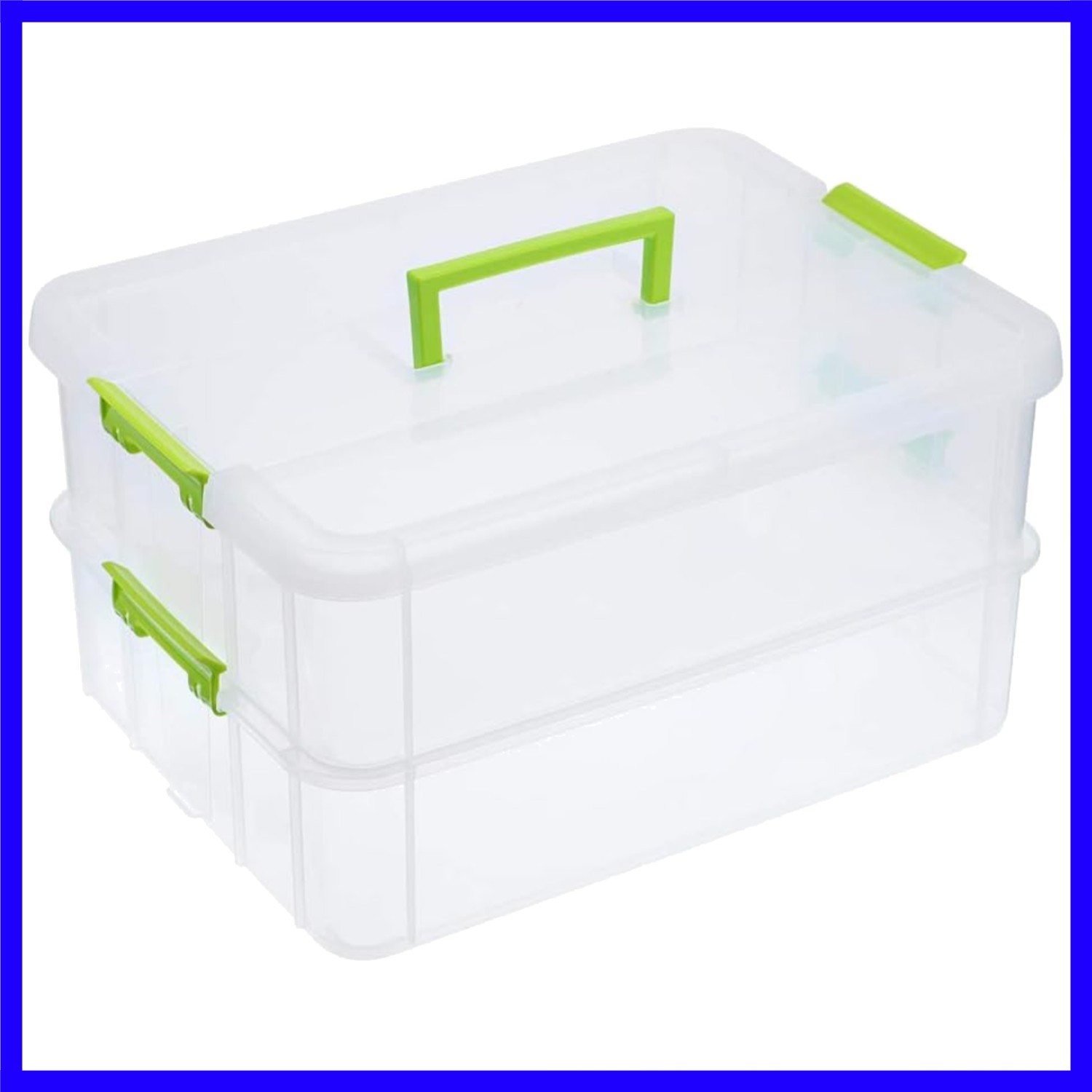 Lightweight Stack Carry Storage Container with Buckle for Safe Organization
