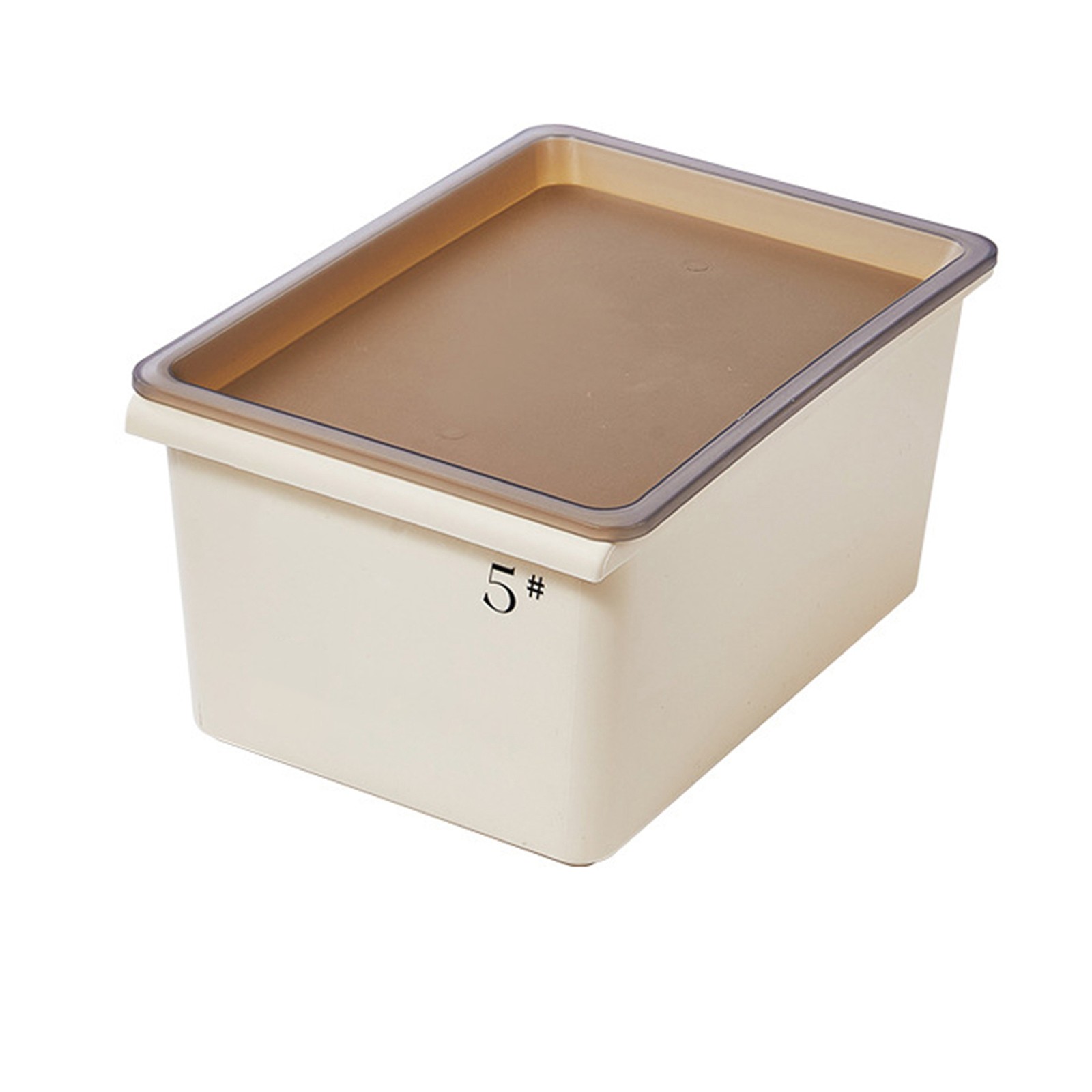 1-Storage Bin Plastic Box With Lid Stackable Organizer For Closet Bedroom