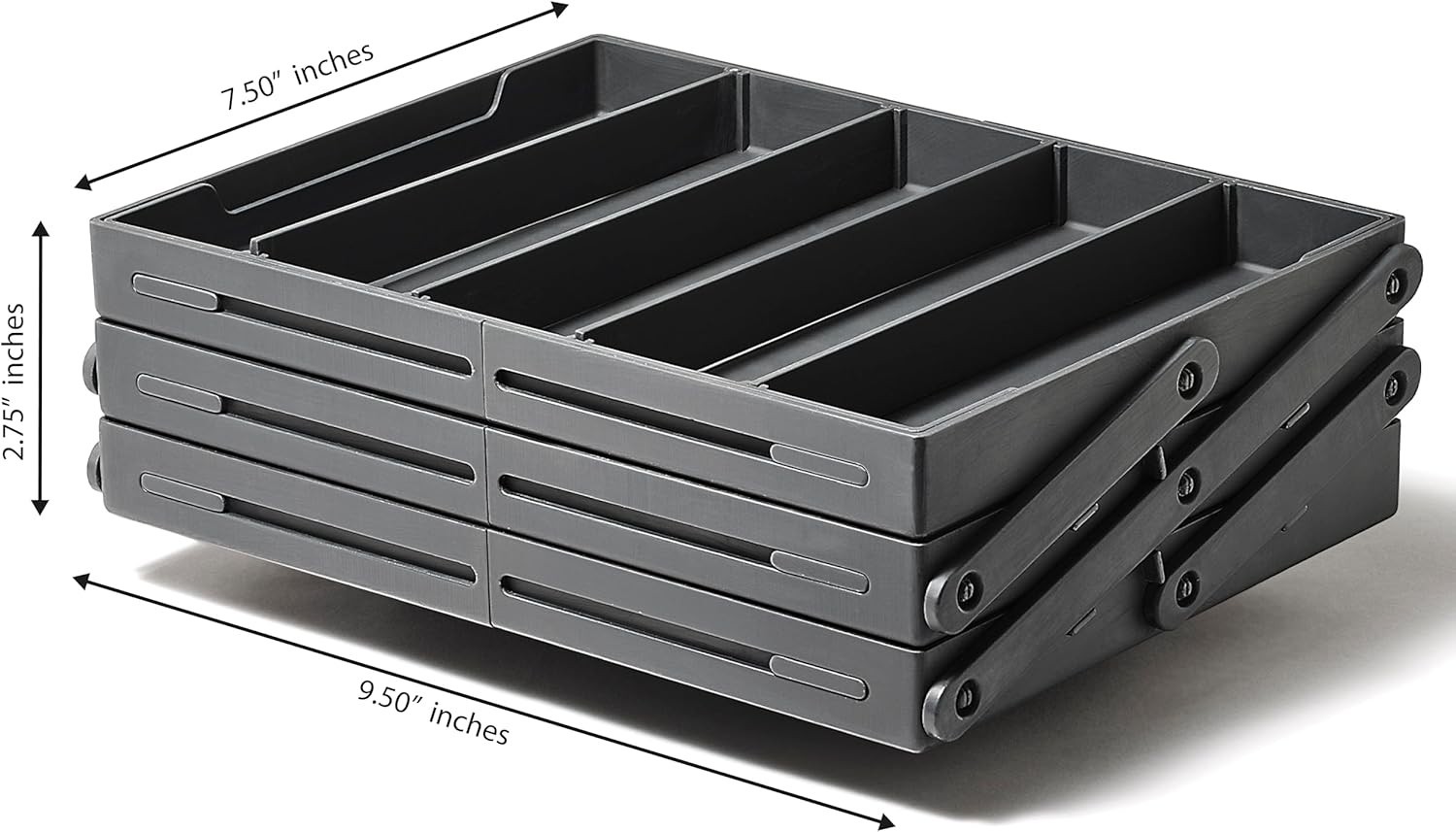 Smart Drawer Organizer Multi-Level Jewelry /Cosmetics Storage 9.5&Prime; x 7.5&Prime; x 2.75