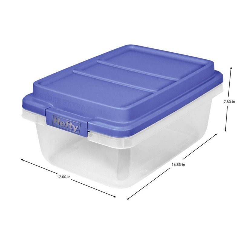 Stackable Clear Storage Bin Durable Organizer Shoes Crafts Household Items New