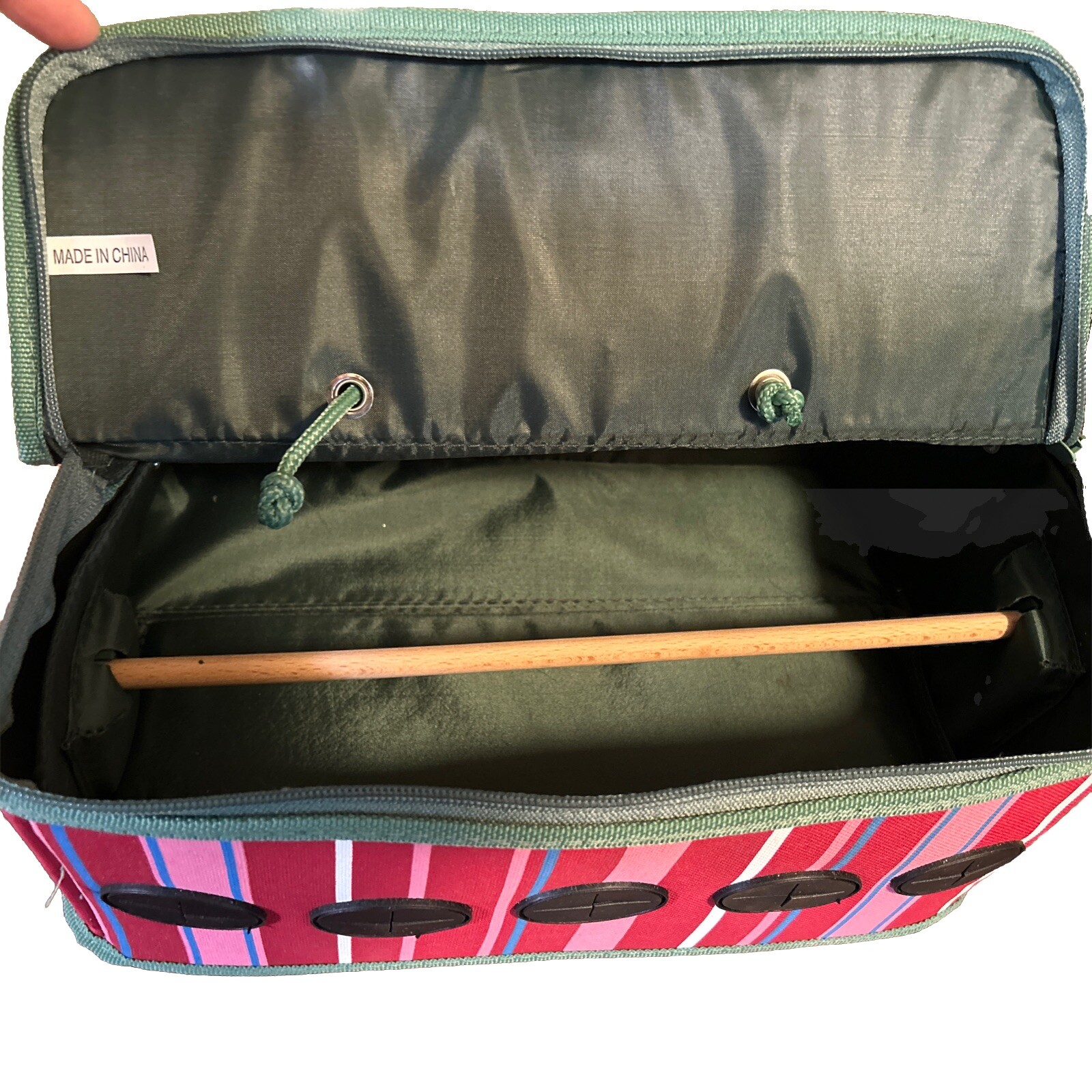 Rubbermaid Ribbon Organizer Holds 5 Rolls Carrying Tote Gift Storage Holiday