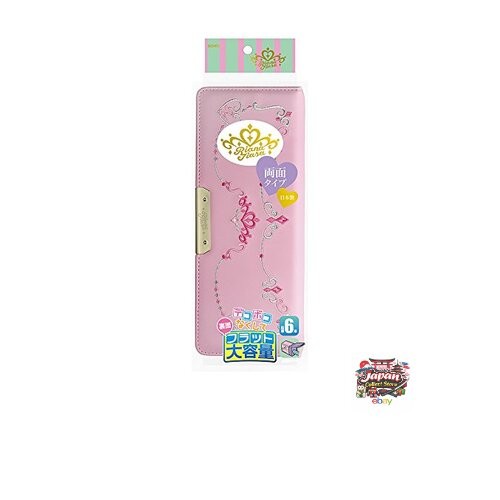 Sonic Pen Case Double-Sided Pencil Case Flat Liana Tiara Royal Pink SK-5067-P