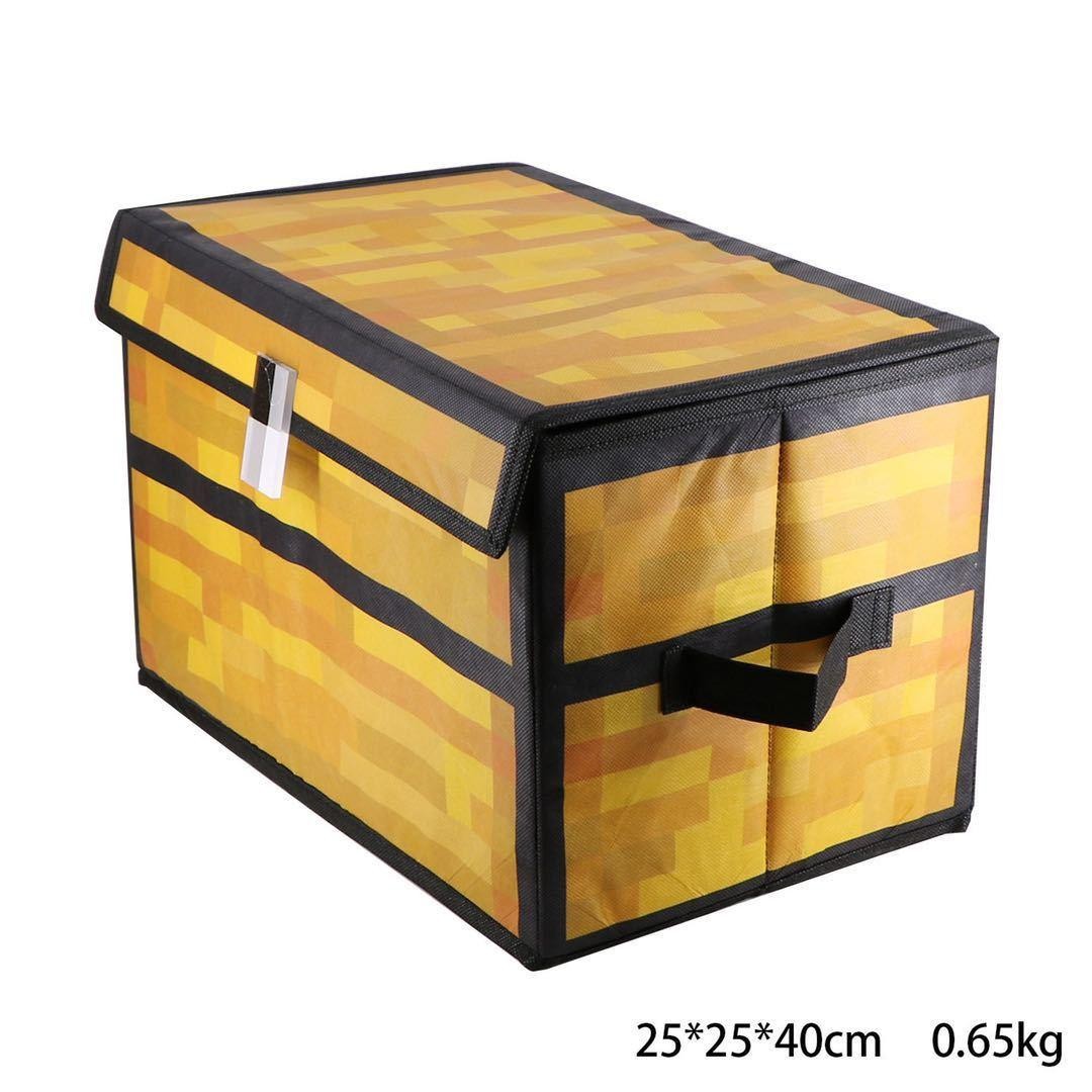 Pixel‑Style Storage Chest – Large Capacity Foldable Fabric Box with Handles Dust