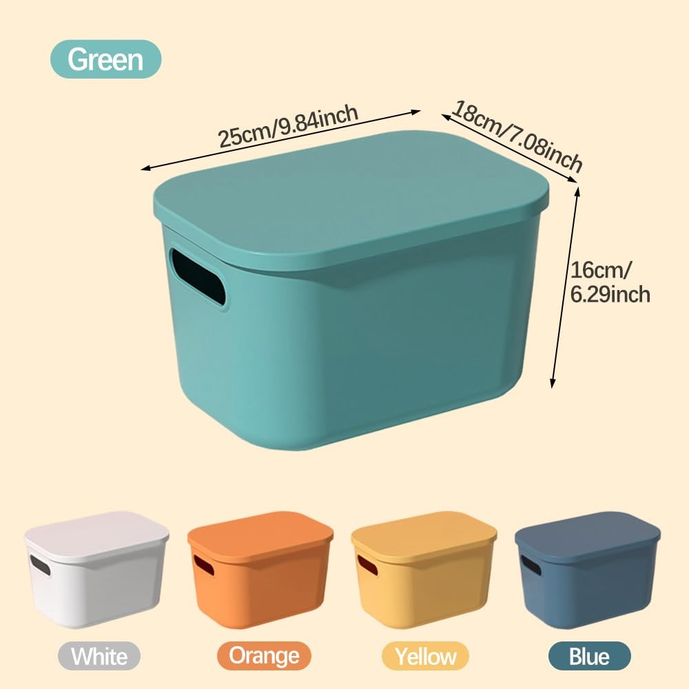 10PCS Storage Containers with Lids, Cabinet Organizer in 5 Colors, Stackable…