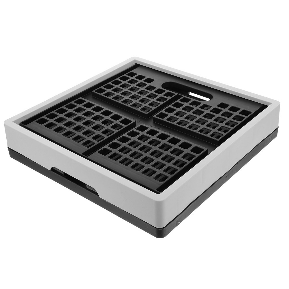 Stackable Foldable Plastic Utility Storage Bin for Auto Camping and Car Trunk