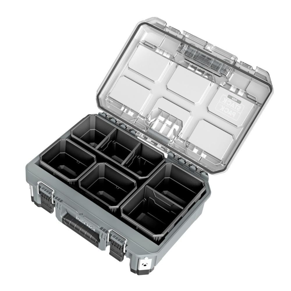 Compact Storage Organizer Box – FLEX STACK PACK System for Efficient Space Savin