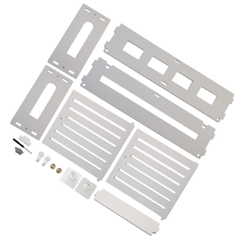 White Wifi Router Rack Box Shelf Storage Wall Mounted Wireless Bracket Cable