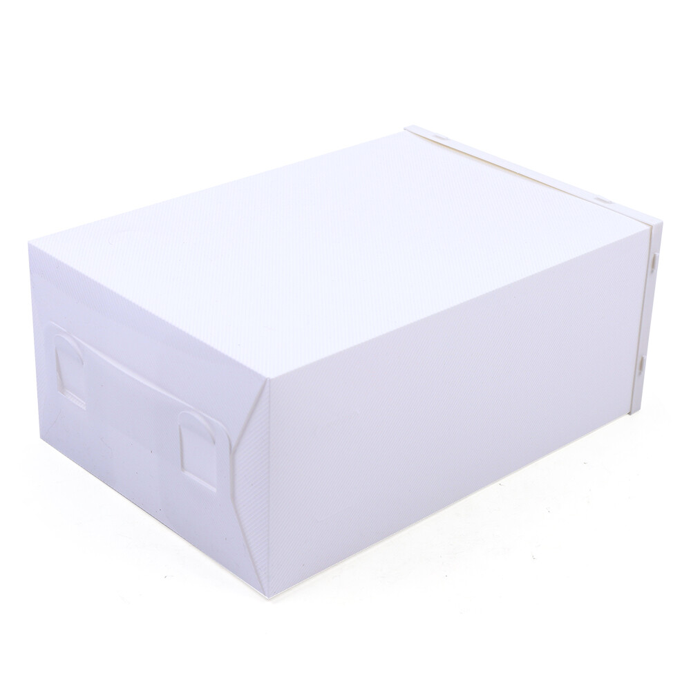 20/24pcs Plastic Shoe Box Kit Foldable Stack Storage Clear Home Organizer Rack