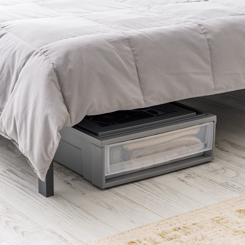 Stackable Under Bed Storage Containers Plastic Storage Drawers Home Organization
