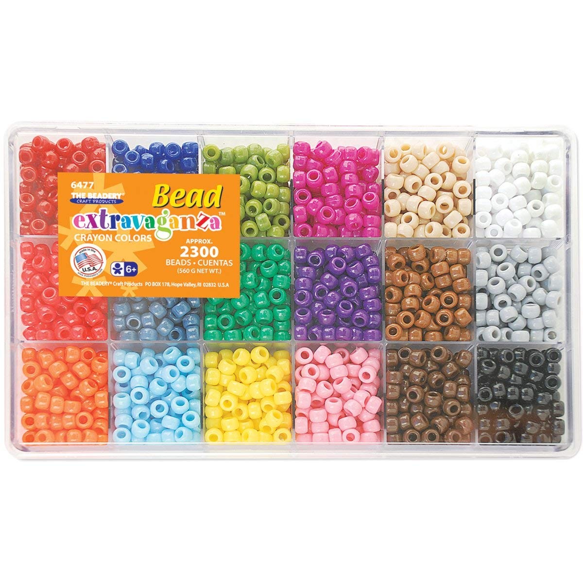 The Beadery Giant Caryon Bead Box – approximately 2300 beads