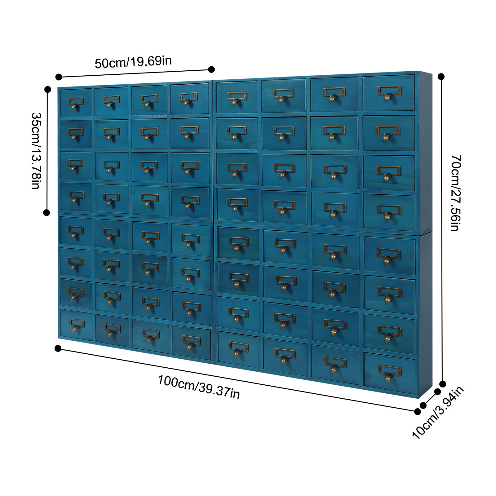 Storage Cabinet, 64-Drawer Storage Box, 4 PCS Drawer Cabinets