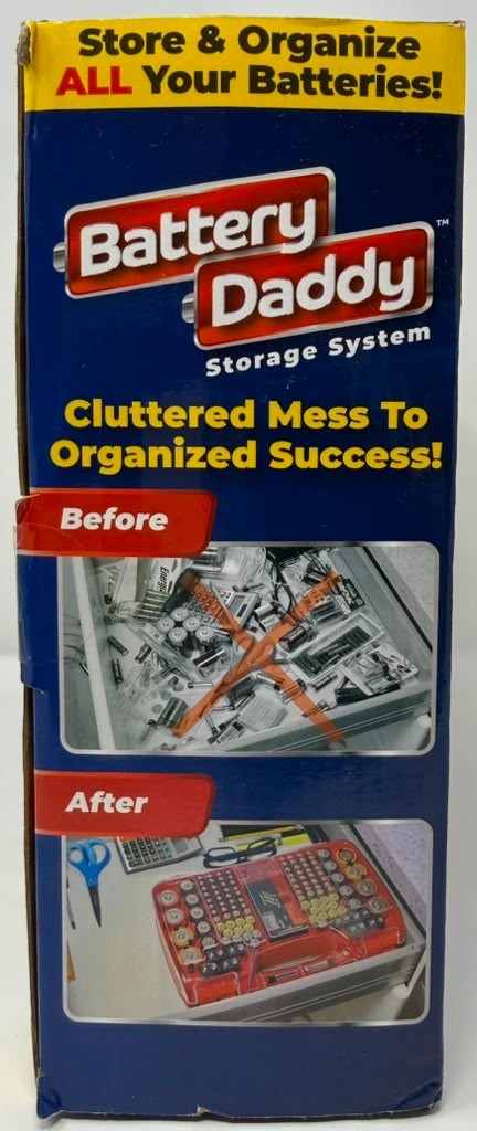 Battery Daddy Storage System Holds 180 Batteries w/ Built-In Tester New In Box#2