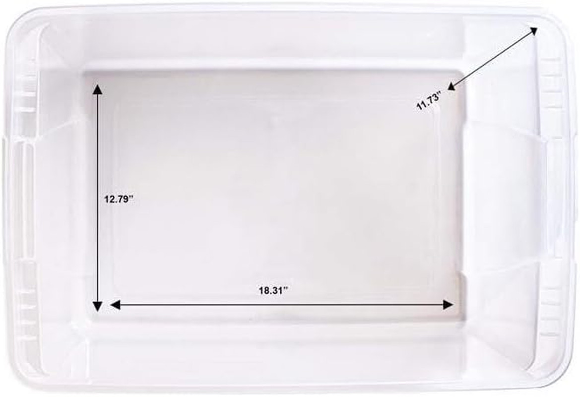 Spacious 56Qt Clear Storage Tote – Organize Your Space Effortlessly!