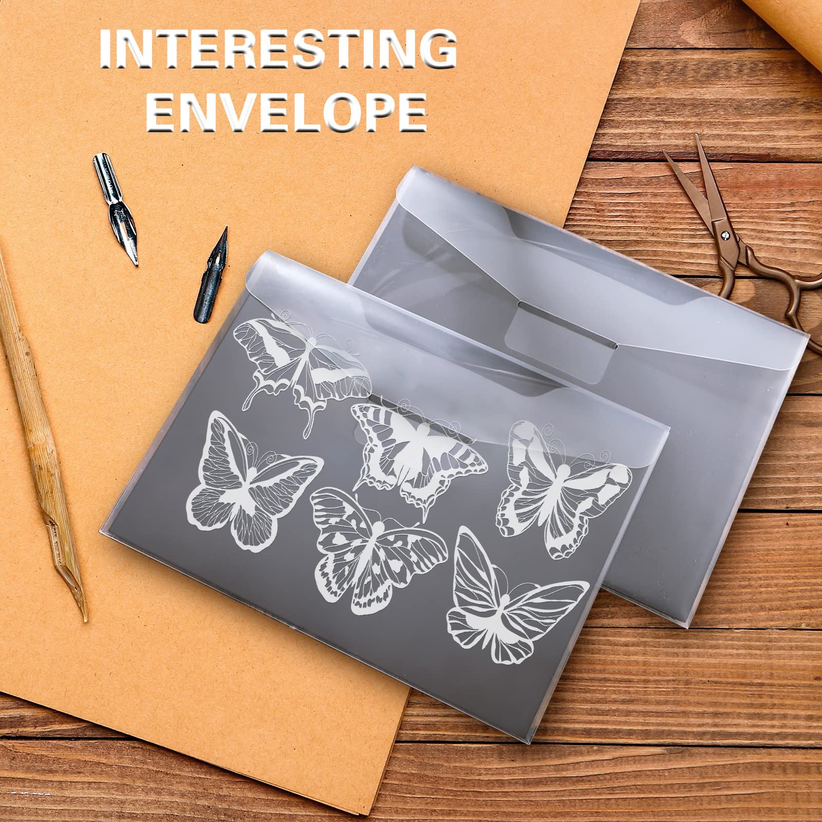 48 Pcs Bulk Stamp and Die Storage Bag and Rubber Magnetic Magnet Sheet Clear Res