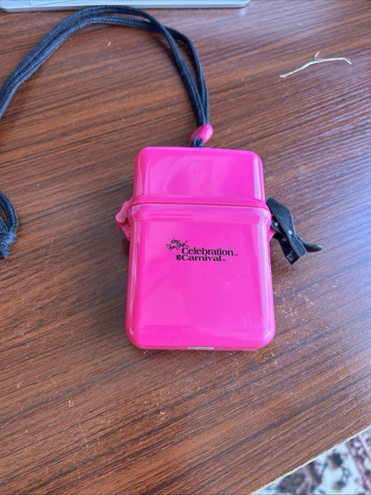 WATER RESISTANT PINK CONTAINER W/ CARRY STRING CELEBRATION CARNIVAL