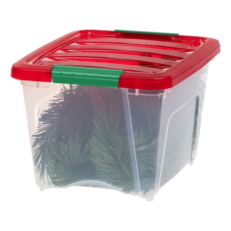 Stackable Storage Bins W/ Clear Durable Plastic Lids Modular Organizing Solution