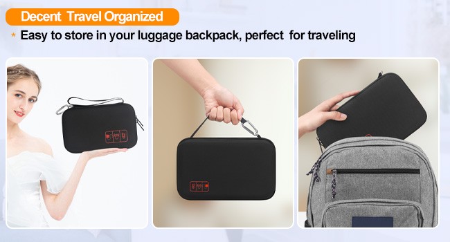 Diabetic Supplies Travel Case, Glucose Meter Portable Storage Bag,