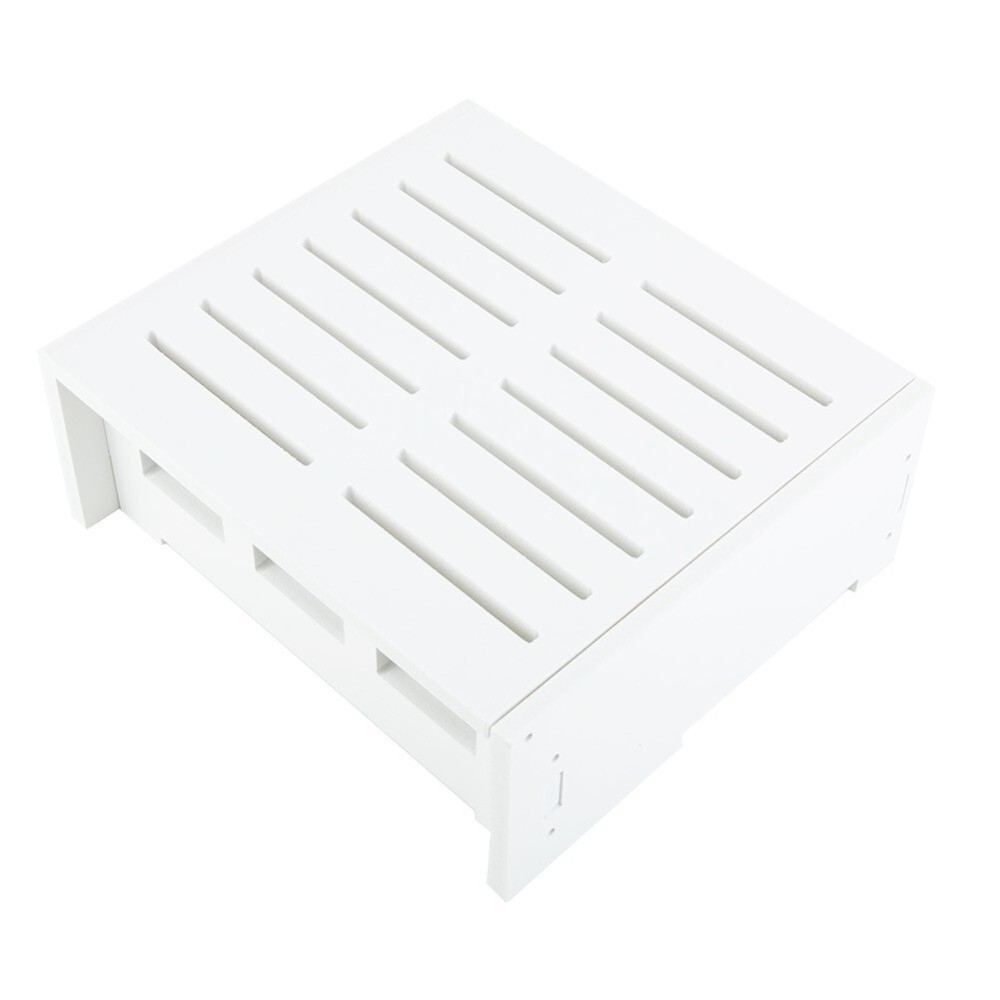 White Wifi Router Rack Box Shelf Storage Wall Mounted Wireless Bracket Cable
