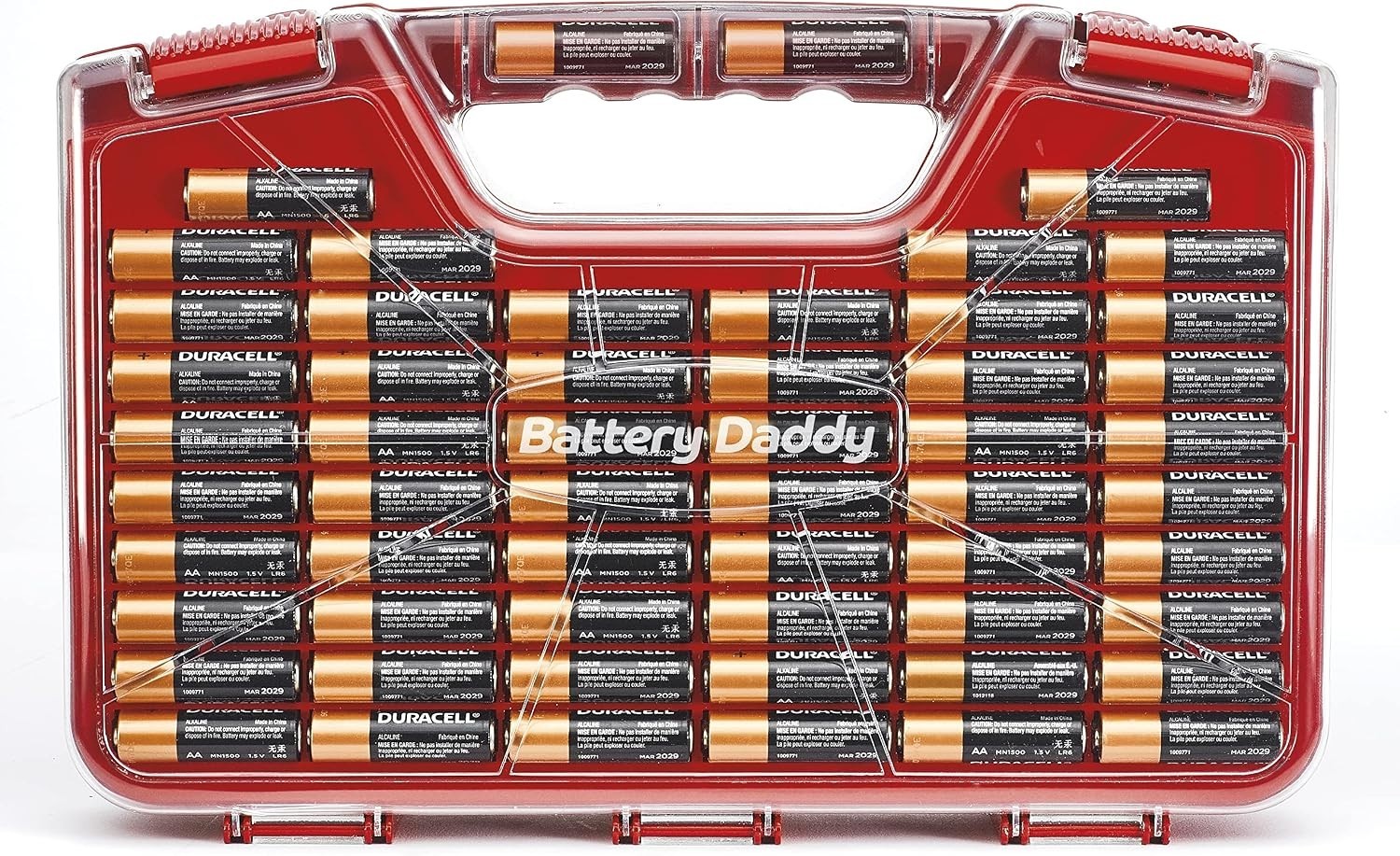 Battery Daddy Storage & Organizer Case w/Tester, Stores & Protects Up to 180 …
