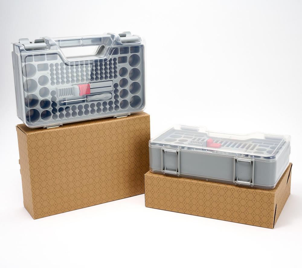Henning Lee Set of 2 Battery Organizers with Tester and Screwdriver