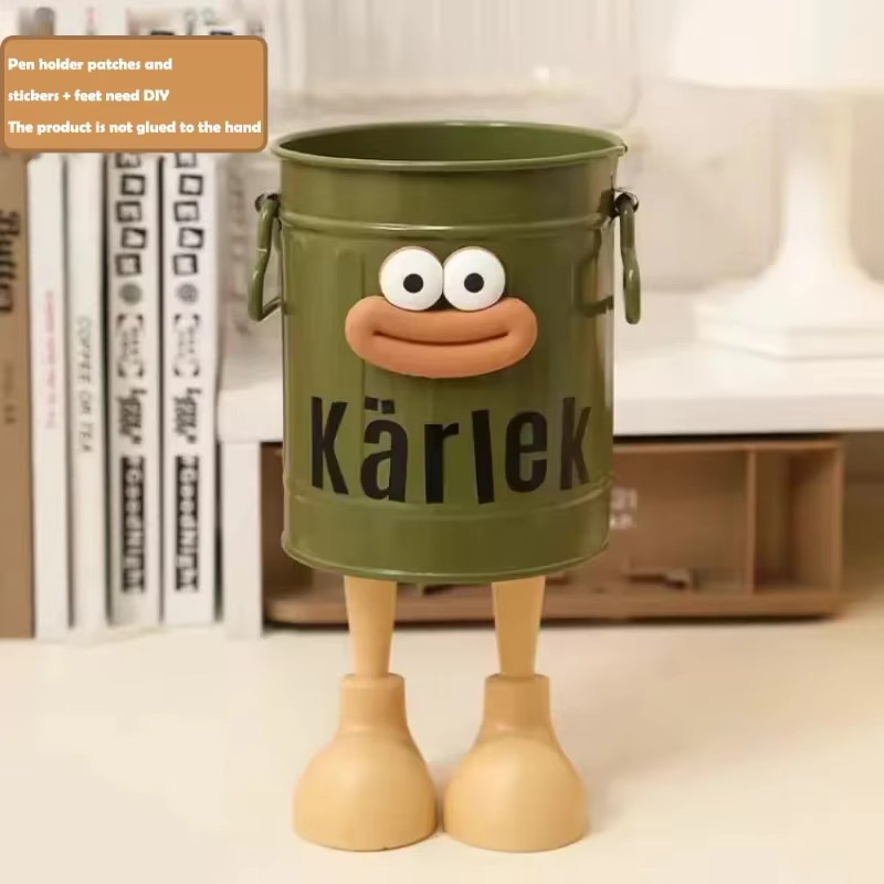Cartoon Desk Organizer Pen Pencil Holder Office Stationery Storage