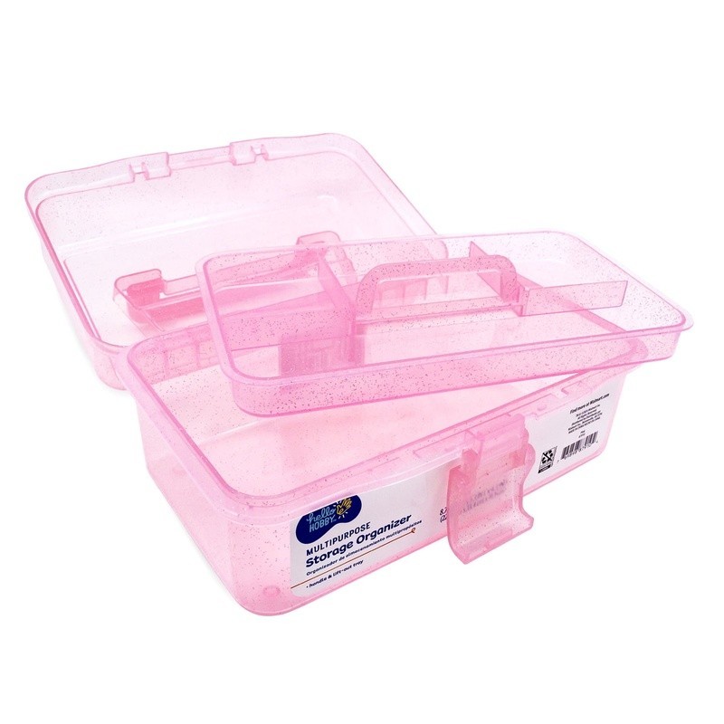Multi-Purpose Storage Organizer Case Arts Crafts Makeup Supply Carrying Box