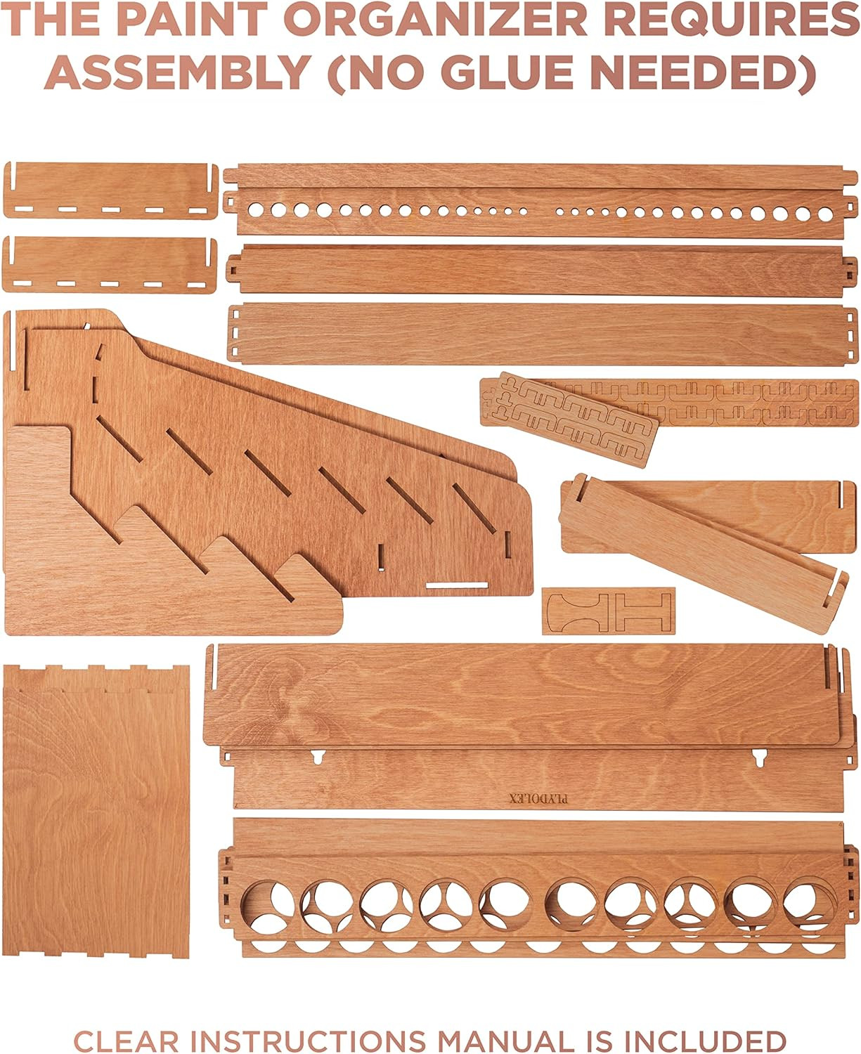 Wall Paint Holder – Works for Warhammer 40K, Dnd, Other Figurines – 65 Holes for